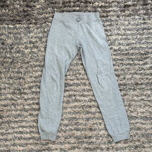 Star Ride Gray 100% Cotton Jogger Pants with Star Embellishments L (14/16)